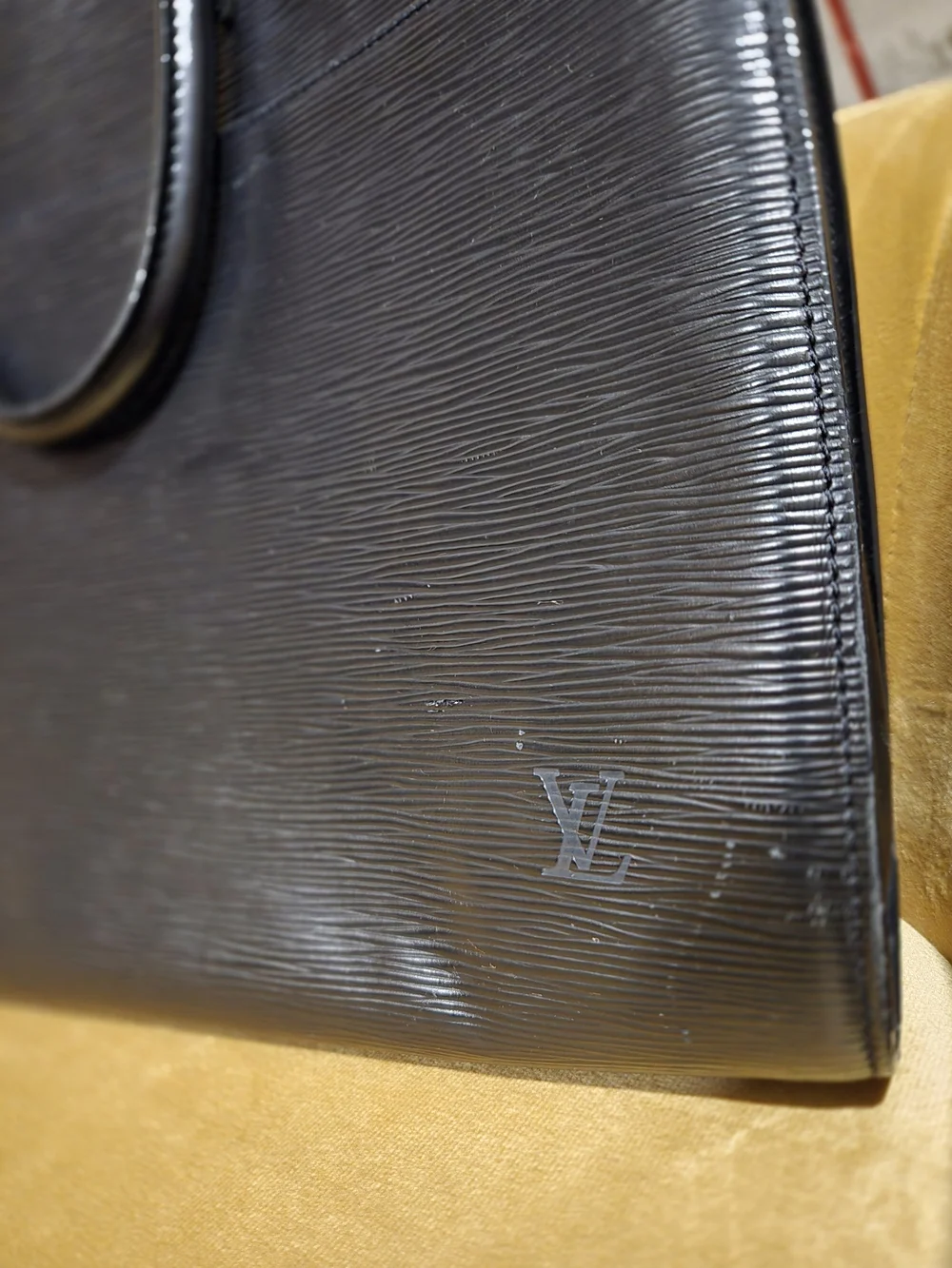 Louis Vuitton Epi Leather Sorbonne Briefcase / Handbag – Black Noir